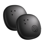 Life360 Tile Sticker front packaging showing 2-pack black trackers and benefits