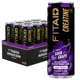 LIFEAID lata FITAID Creatine Sour Grape vista frontal y diseño atractivo