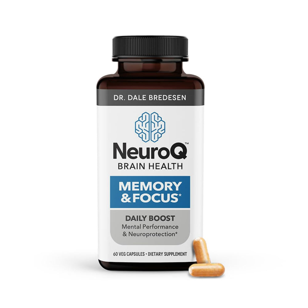 LifeSeasons NeuroQ front packaging showing label and 60 capsules for informed purchase