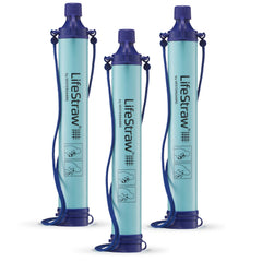 LifeStraw vista frontal mostrando diseño compacto y transporte fácil