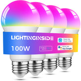 Lightinginside 4-pack front view showing bulbs and packaging, highlights value