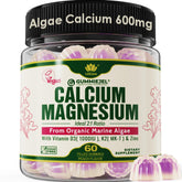 LILICARE front packaging showing clean vegan calcium gummy bottle and label benefits