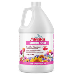 Lilly Miller botella frontal de Alaska Morbloom mostrando presentación de 1 galón y claridad
