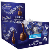 Lindt LINDOR box front showing 60-count packaging and shareable benefit