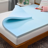 Linenspa front packaging showing queen topper and fast setup benefit
