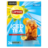 Lipton empaque frontal mostrando 24 K-Cups y facilidad de preparación