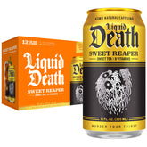 Liquid Death lata frontal mostrando diseño y atractivo, conveniencia en lata