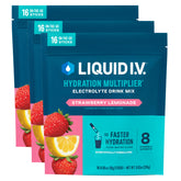 Liquid I.V. frente del paquete con 48 sobres, hidratación rápida