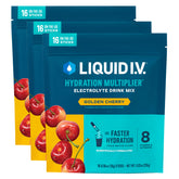 Liquid I.V. empaque frontal mostrando 48 sobres y diseño atractivo para ahorro