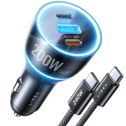 LISEN front view showing triple ports and compact design for versatile charging