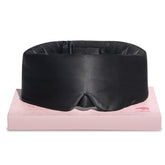 LitBear silk mask front view showing full coverage and darkness benefit