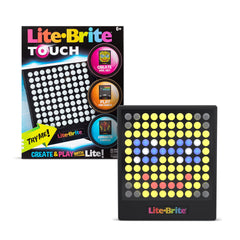 Lite Brite panel frontal iluminado mostrando colores brillantes y fácil creación