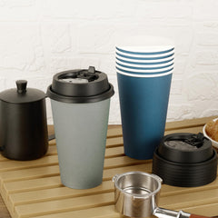 LITOPAK vaso azul en mano uso fácil y agarre cómodo
