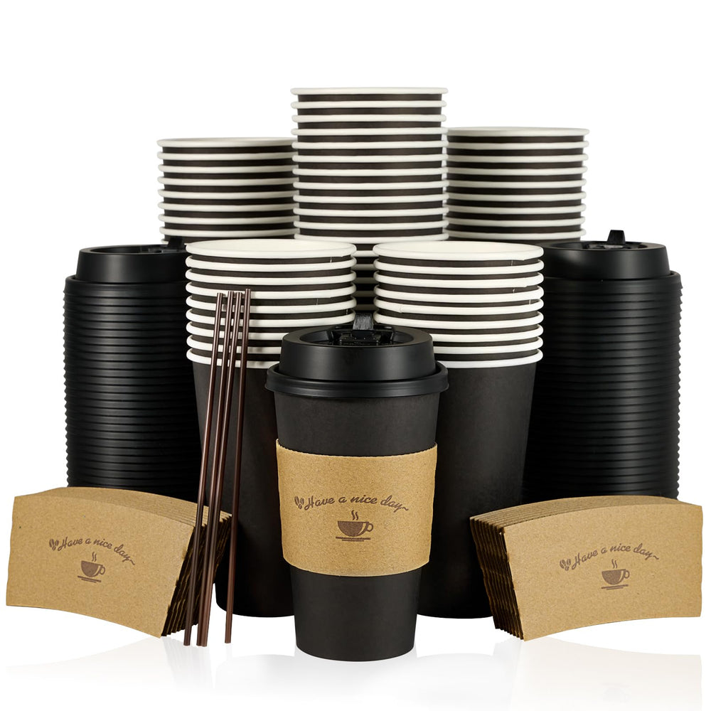 LITOPAK vaso frontal negro mostrando diseño y sobriedad, práctico para eventos