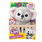 Little Live Pets Kiki front view showing soft fur and cuddly pose for comfort