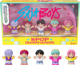 Little People COLLECTOR window box showing Saja Boys and clear display benefit