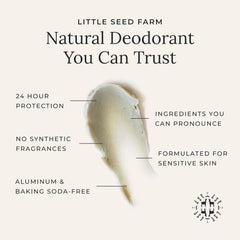 Little Seed Farm textura cremosa del desodorante fácil de aplicar y suave