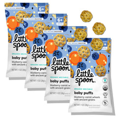 Little Spoon paquete frontal Baby Wheels muestra diseño portátil y conveniencia