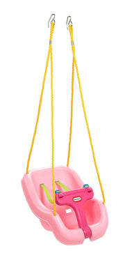 Little Tikes columpio 2en1 frontal mostrando diseño seguro y armónico