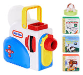Little Tikes projector front view showing controls and clear kid-friendly buttons for easy use