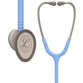 Littmann front view showing ceil blue stethoscope and dual-sided chestpiece for versatile exams
