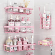 Liuoud frontal del set rosa mostrando todas las piezas y almacenamiento