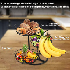 Livabber cestas con frutas diversas facilitan ventilación y visibilidad