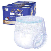 LivDry front packaging showing product and count, clear visual reassurance