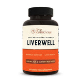 Live Conscious LiverWell front bottle showing supplement branding and benefit