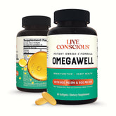 Live Conscious bottle front label showing product name and potency benefits