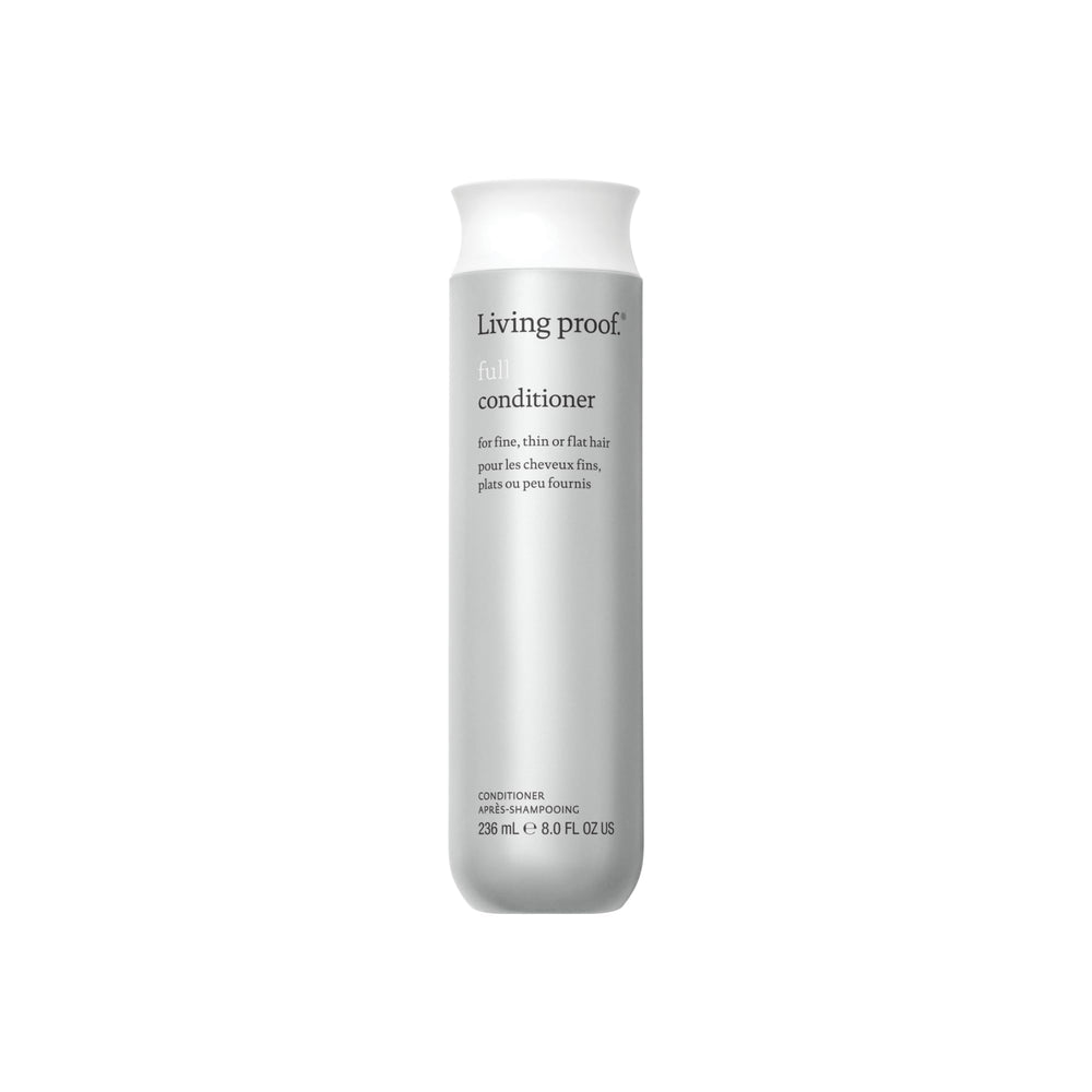 Living Proof botella frontal mostrando etiqueta y beneficio volumen