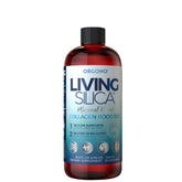 Living Silica front bottle showing label and vegan benefit