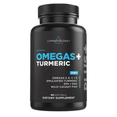 Livingood Daily imagen frontal del envase mostrando 60 softgels y beneficios claros