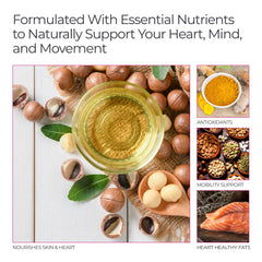 Gota de aceite y textura que ilustra aceites en triglicéridos Livingood Daily para mejor absorción
