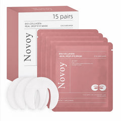 LLVYUO empaque frontal Novoy rosa mostrando 15 pares y beneficio práctico
