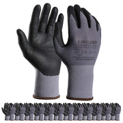 LOCCEF front packaging showing 12-pair pack and size 9/L, ready for jobs