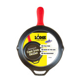 Lodge 12-inch skillet front view showing full cooking surface benefit