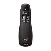 Logitech R400 front view showing layout and easy control for confident presentations