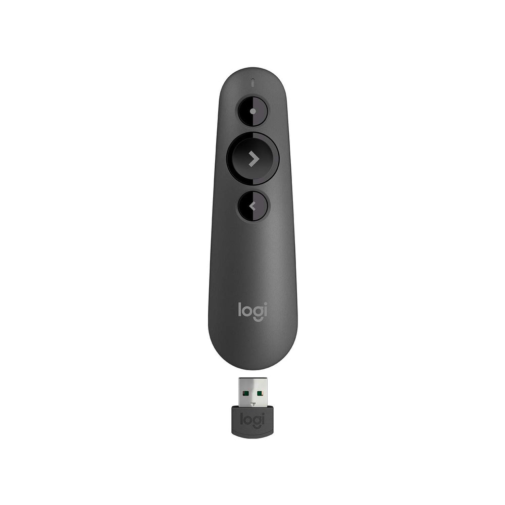 Logitech R500s frontal mostrando diseño ergonómico y control seguro