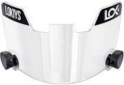 LOKIYS visera frontal mostrando transparencia y protección ocular