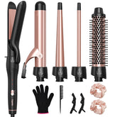 Lopeie complete set front view showing all barrels and brush, versatile styling benefits