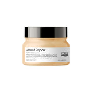 L'Oréal Professionnel Paris frasco Absolut Repair Mask vista frontal, presentación profesional y clara