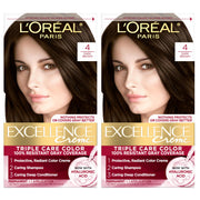 L'Oreal Paris empaque frontal del kit mostrando protección y color