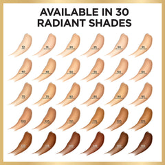 L'Oreal Paris etiqueta del producto que destaca vitamina B3 y SPF 50