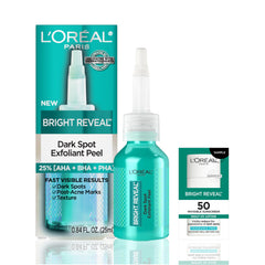 L'Oreal Paris frasco frontal del exfoliante para reducir manchas y aportar luminosidad