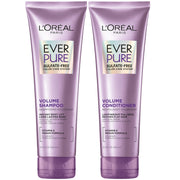 L'Oreal Paris set frontal mostrando champú y acondicionador, aporta volumen