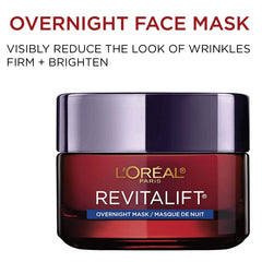L'Oreal Paris bote abierto con crema para aplicar y mejorar la hidratación nocturna