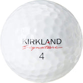LostGolfBalls Kirkland front packaging showing 50-count value pack and savings