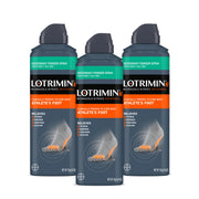 Lotrimin frente pack de tres latas, solución antifúngica práctica