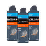 Lotrimin spray frontal mostrando el envase y su formato - alivio rápido